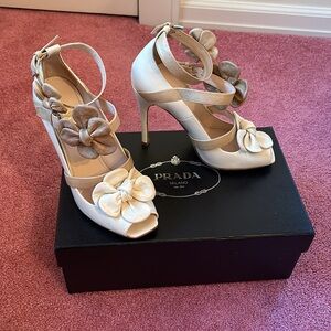 Prada Flower Heels